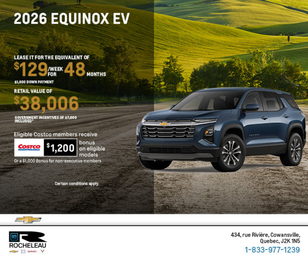 Get the 2026 Chevrolet Equinox EV