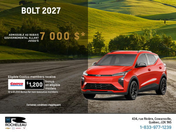 Procurez-vous le Chevrolet Bolt 2027