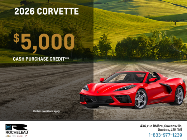 Get the 2026 Chevrolet Corvette