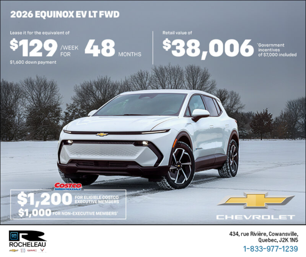 Get the 2026 Chevrolet Equinox EV