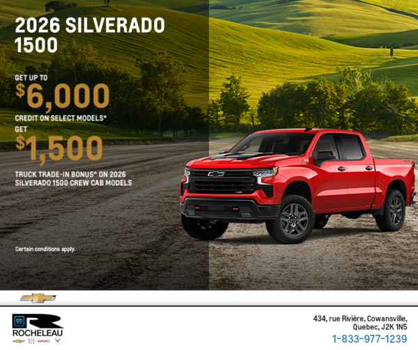 Get the 2026 Chevrolet Silverado 1500