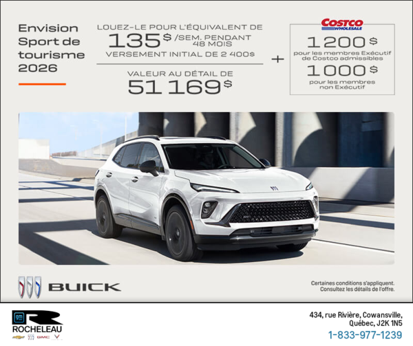 Procurez-vous la Buick Envision 2026