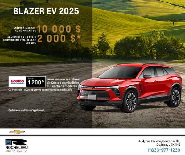 Procurez-vous le Chevrolet Blazer EV 2025