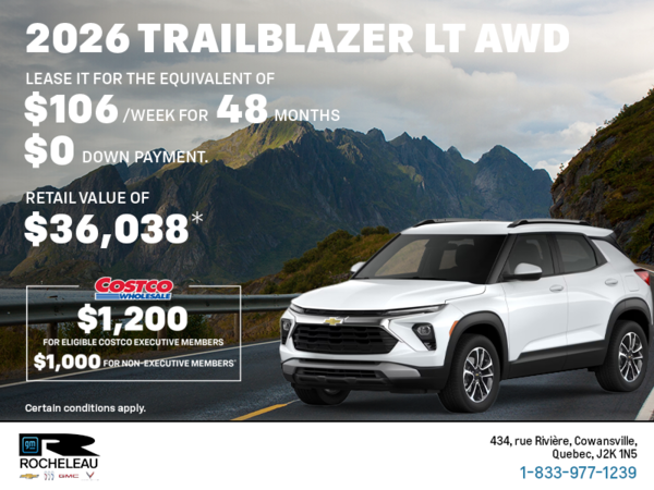 Get the 2026 Chevrolet Trailblazer LT AWD