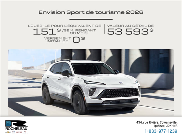 Procurez-vous la Buick Envision 2026
