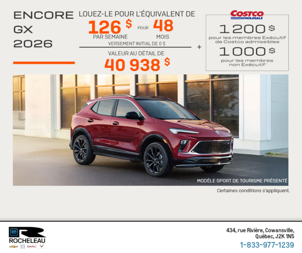 Procurez-vous le Buick Encore GX 2026