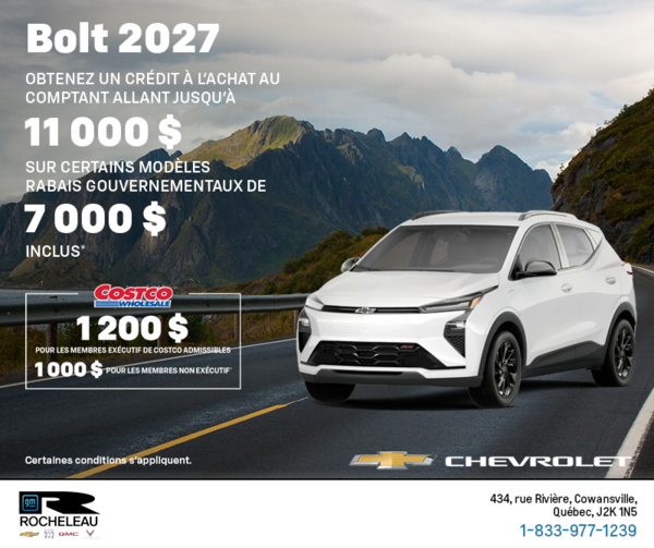 Procurez-vous le Chevrolet Bolt 2027