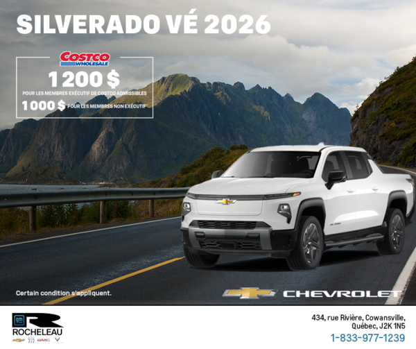 Procurez-vous le Chevrolet Silverado VÉ 2026