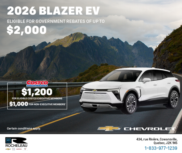 Get the 2026 Chevrolet Blazer EV