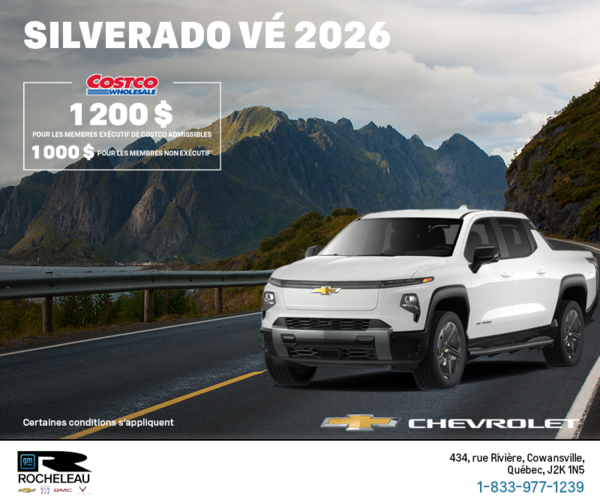 Procurez-vous le Chevrolet Silverado VÉ 2026