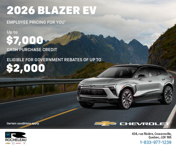 Get the 2026 Chevrolet Blazer EV