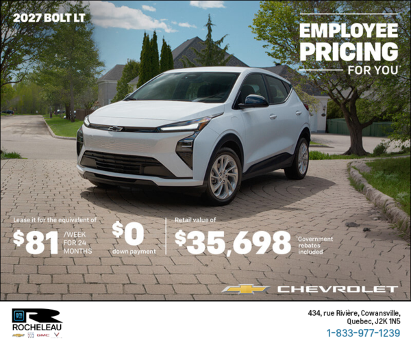 Get the 2027 Chevrolet Bolt LT