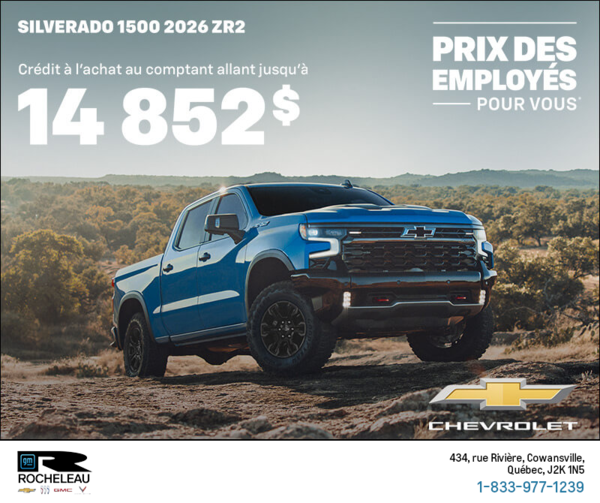 Le Chevrolet Silverado 1500 ZR2 2026