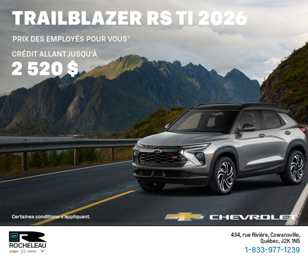 Le Chevrolet Trailblazer 2026