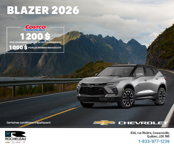 Procurez-vous le Chevrolet Blazer 2026