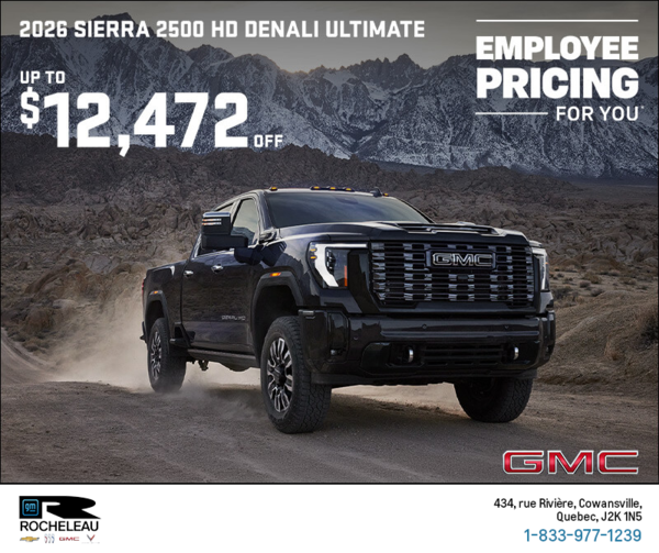 The 2026 GMC Sierra 2500 HD Denali Ultimate
