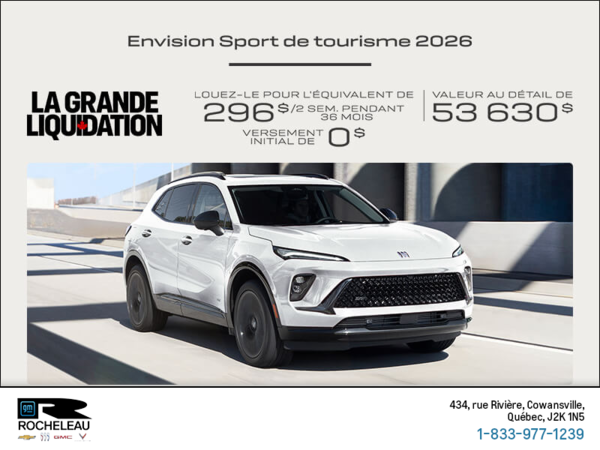 Procurez-vous la Buick Envision 2026