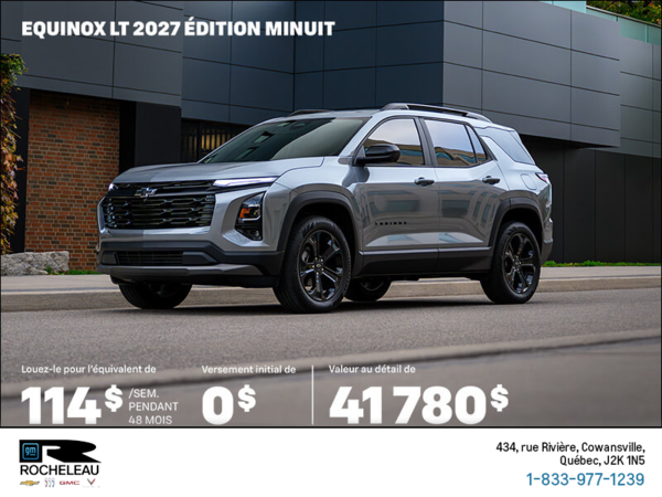 Procurez-vous le Chevrolet Equinox  2027