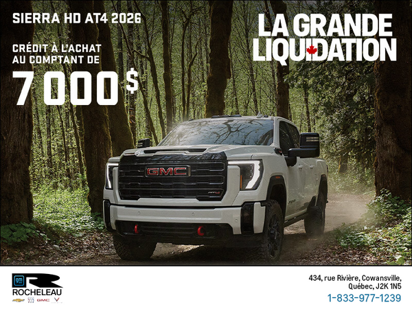 Le GMC Sierra HD AT4 2026