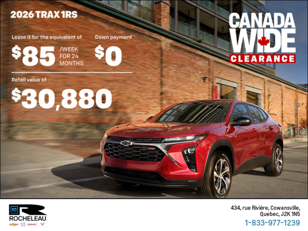 The 2026 Chevrolet Trax 1RS
