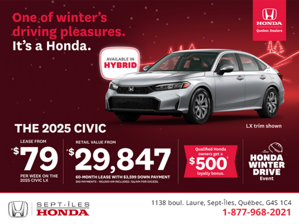 Get the 2025 Honda Civic!