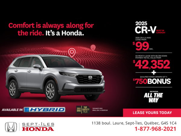 Get the 2025 Honda CR-V!
