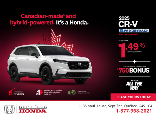 Get the 2025 Honda CR-V Hybrid!