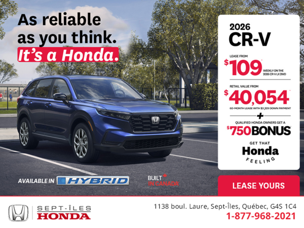 Get the 2026 Honda CR-V!