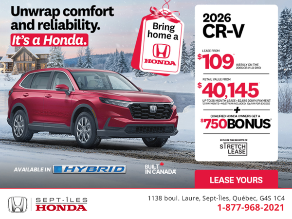 Get the 2026 Honda CR-V!