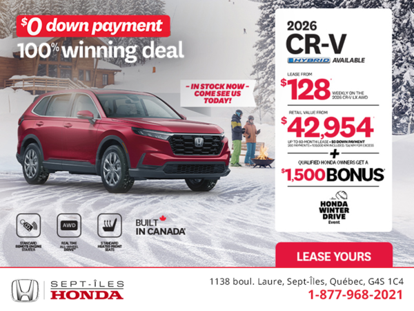 Get the 2026 Honda CR-V!
