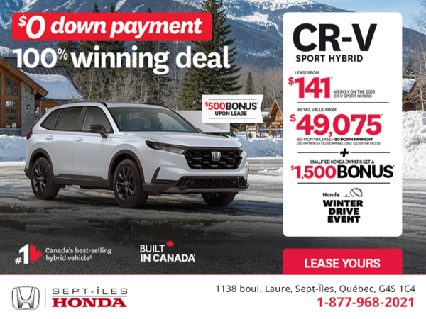 Get the 2026 Honda CR-V Hybrid!