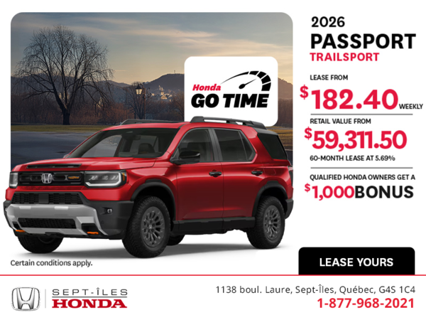 Get the 2026 Honda Passport!