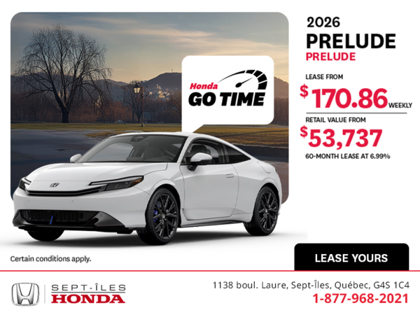 Get the 2026 Honda Prelude!