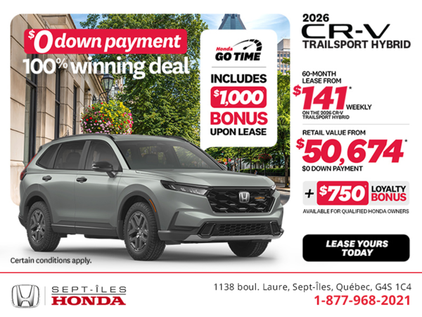 Get the 2026 Honda CR-V Hybrid!