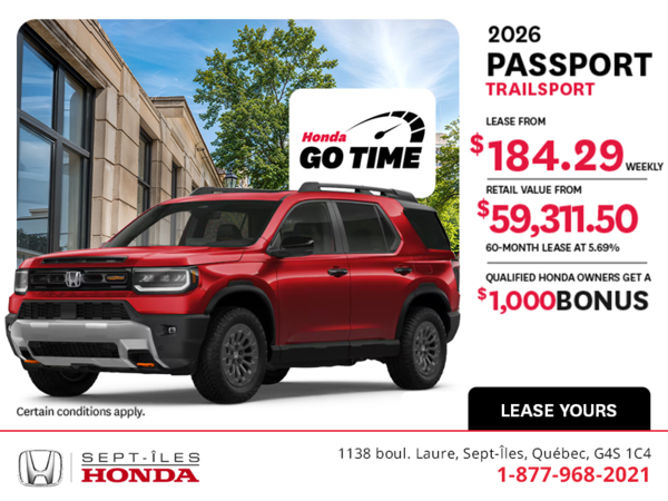 Get the 2026 Honda Passport!