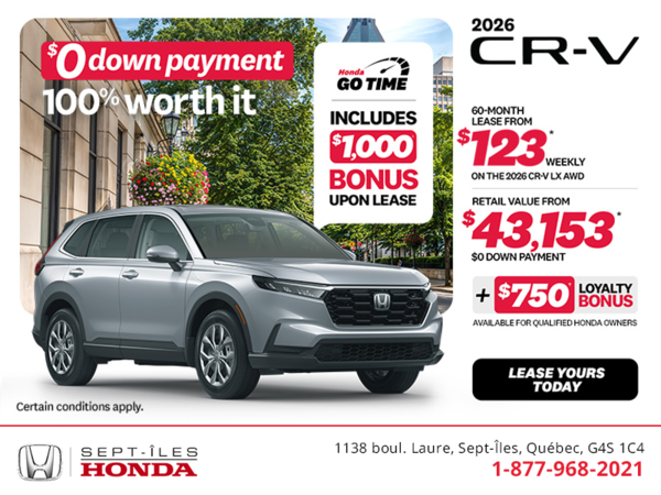 Get the 2026 Honda CR-V!