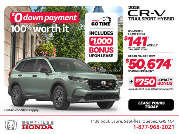 Get the 2026 Honda CR-V Hybrid!