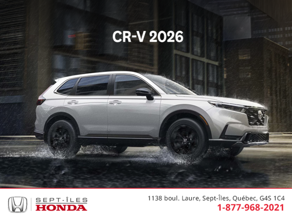 Obtenez la Honda CR-V 2026!