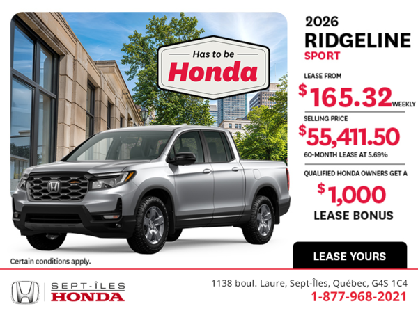 2026 Honda Ridgeline