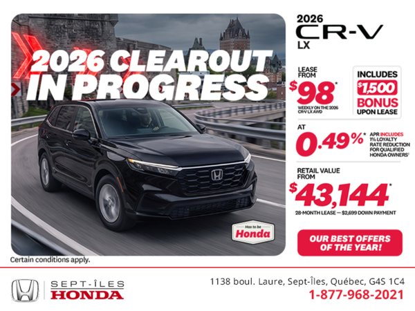 Get the 2026 Honda CR-V!