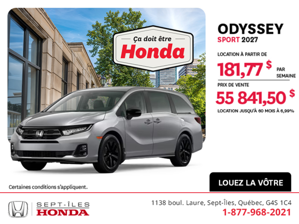 Honda Odyssey 2027