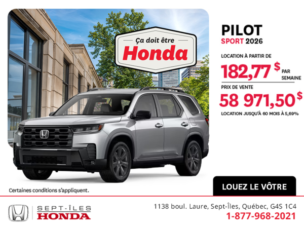 Honda Pilot 2026