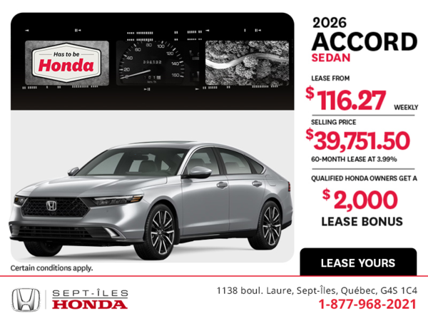 2026 Honda Accord