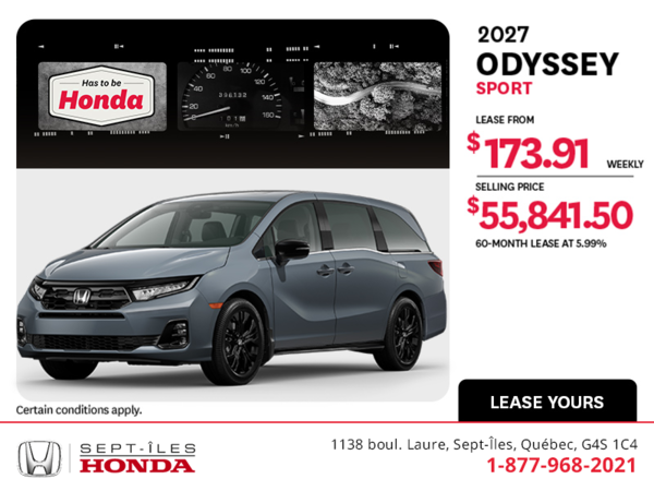 2027 Honda Odyssey
