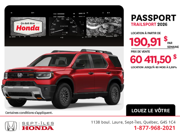 Honda Passport 2026