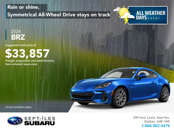 Get the 2024 BRZ today!