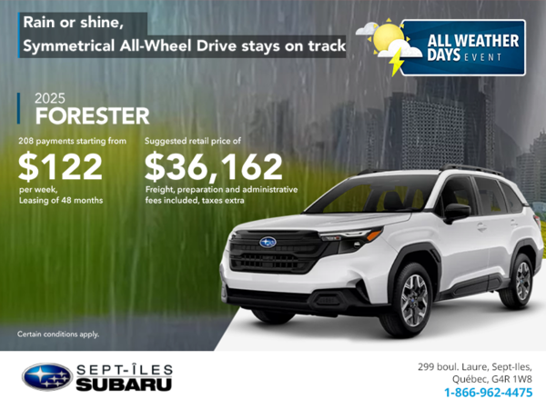 Get the 2025 Forester!