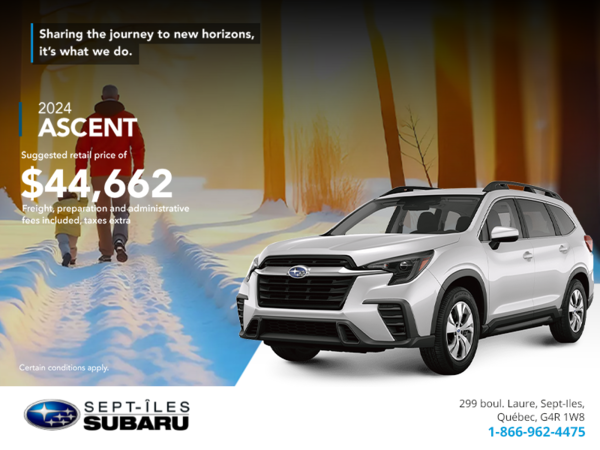 Get the 2024 Ascent today!