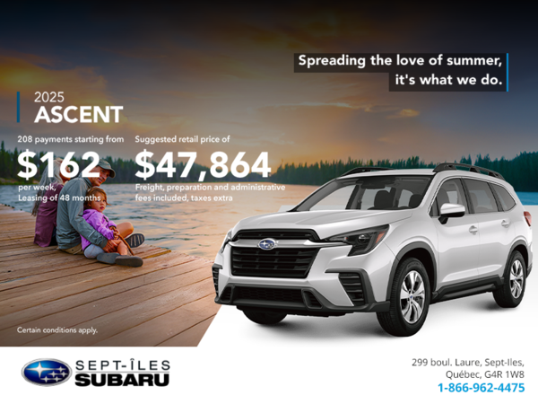 Get the 2025 Ascent today!