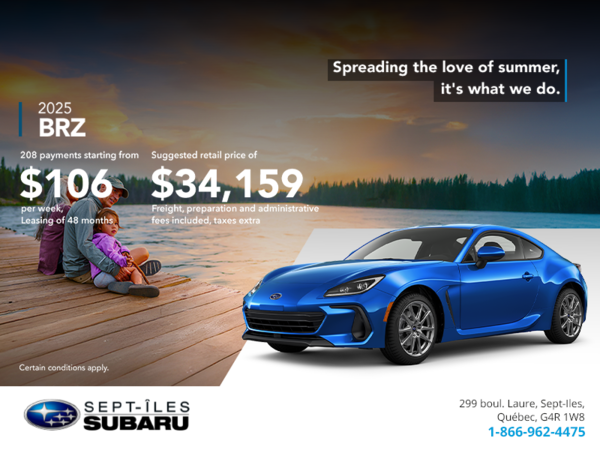 Get the 2025 BRZ today!